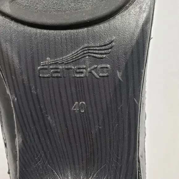 Dansko Nevin Womens Size EU 40 US 9.5-10 Black Leather Mary Jane Steampunk Shoes - Picture 11 of 12